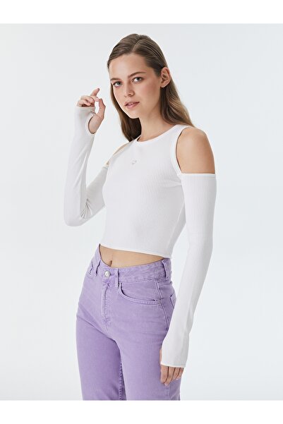 Loft Slim Fit Kadın Tshirt U.kol