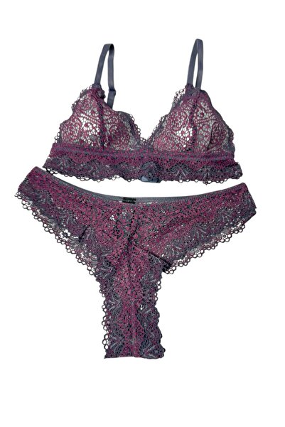 FUNELLA Σετ εσώρουχα με δαντέλα με λεπτομέρεια