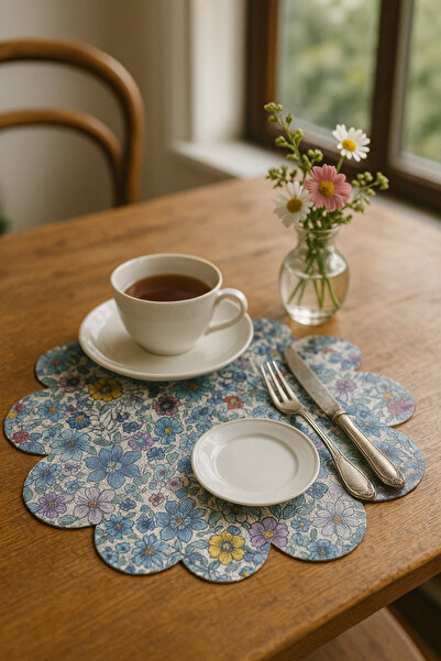 Germenicia Genuine Leather American Service / Runner – Floral Patterned 1 Piece