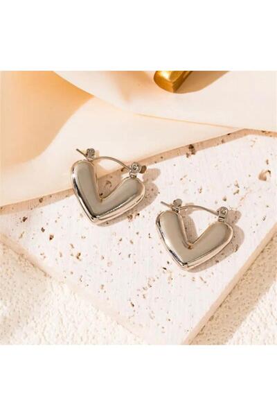 DEMOKAN حلق على شكل قلب - موديل حلقة فولاذية نسائية