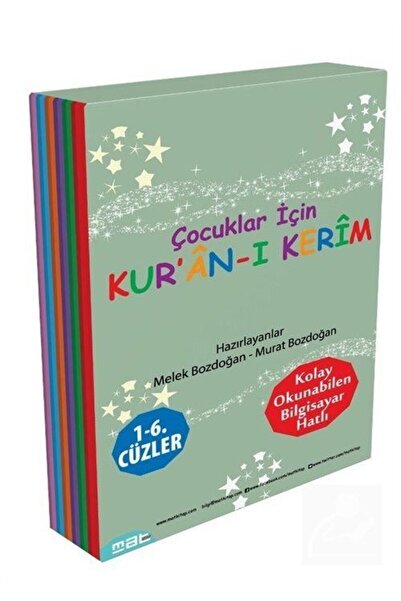 Mat Kitap Çocuklar İçin Kur'an-ı Kerim 1- 6. Cüzler (6 Kitaplık Set)