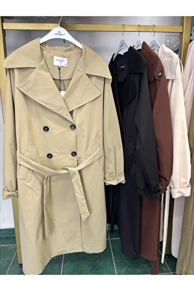 Kiremit Belted Trench Coat Standard Size