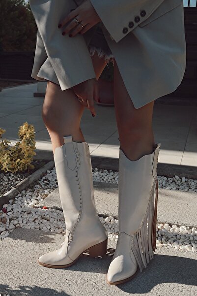 POLKA STORE Трохи з китицями, з довгим халявою, нижче коліна, жіночі ковбойські чоботи в стилі вестерн