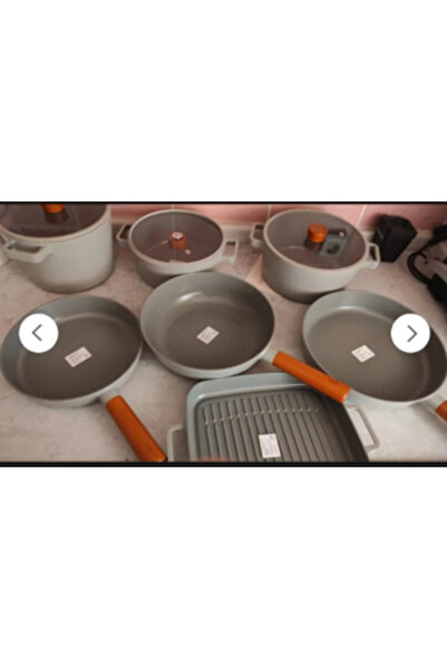 NEOFLAM Fika Aluminum Cast Pot 24cm Gray Color Glass Lid Sturdy Durable Functional Kitchen