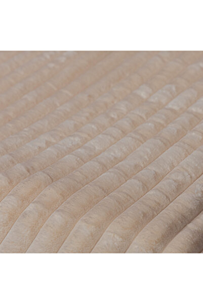 Extramall Helina fluffy cocolino blanket, 200x220 cm, double-sided, warm, double bed cover, beige