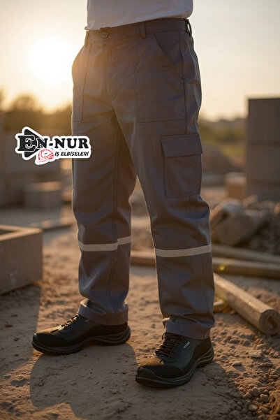 Genel Markalar Erkek Gri Yazlık İş Pantolonu 16/12