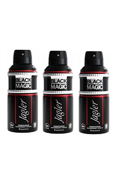 Hunca Erkek Jagler Black Magic Deodorant 3'lü Set