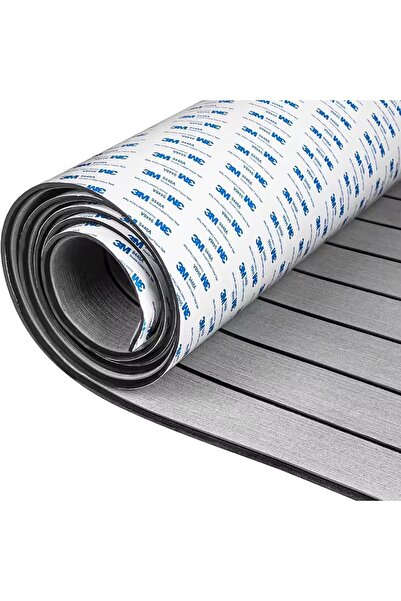 3M Gri Renk Eva Suni Teak (Tik) Tekne, Yat ve Karavan İçin Zemin Kaplaması 24...