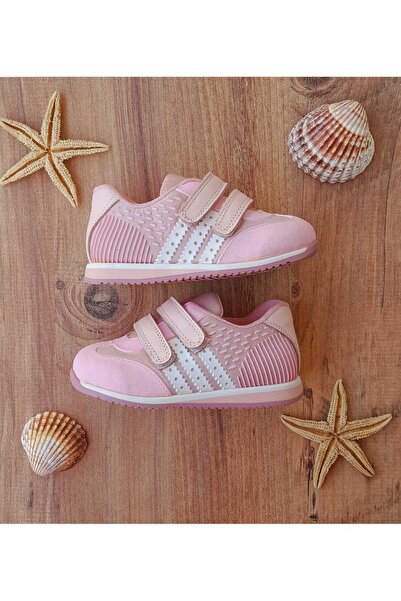 SKY MODA Kız Bebek İlk Adım Ortopedik Kaymaz Taban Spor Ayakkabı