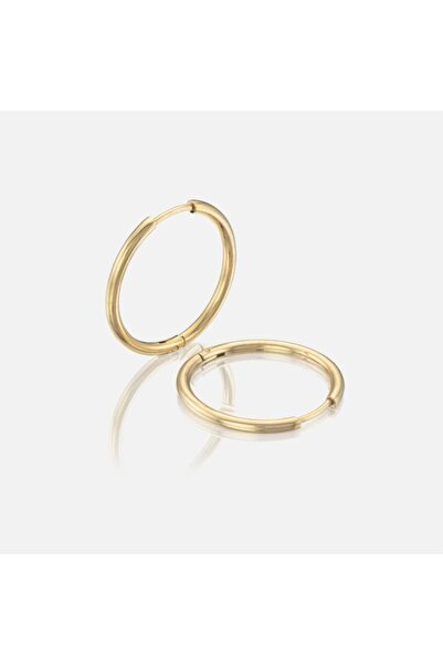 Heppii 20 mm Cerrahi Çelik Gold Halka Küpe