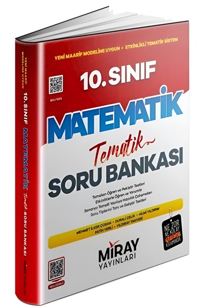 Miray Yayınları Miray 2026 Maarif Model 10. Sınıf Matematik Soru Bankası