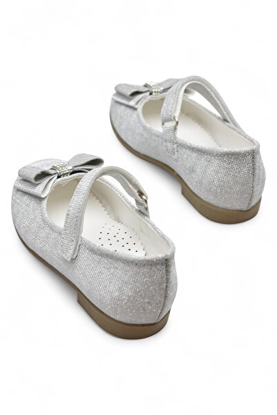 ISPARTALILAR 5951 Comfortable Sole Buckle Girl's Ballerina Shoes Wedding Evening Dress Engagement Home Ballerinas