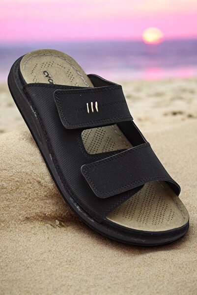 ISPARTALILAR 241115 Ортопедична підошва Чоловічі тапочки Чоловічі тапочки на липучках Сандалі