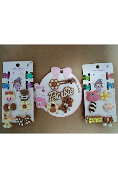 zeysu Комплект от 24 броя фиби за коса за момичета - кафеникави, с еластични ...