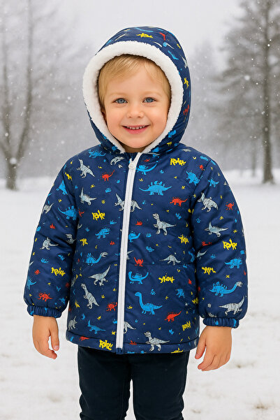 minitrends Water Air Ejector Inside Welsoft Fabric Palton băieți