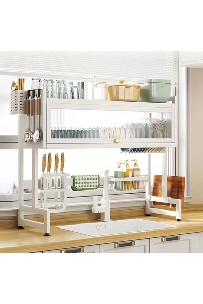 ALMUFARREJ شبك صحون كبير بغطاء