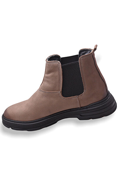 ayakkabiburada Bülent Saraç 201 Γνήσιο δέρμα Ανδρικές Μπότες Παπούτσια Nubuck με γούνα στο εσωτερικό