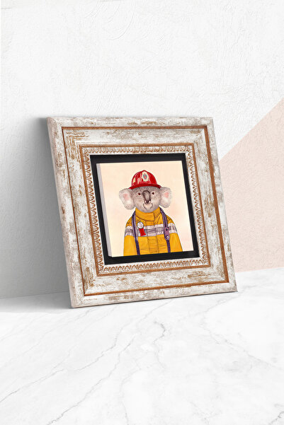 Pinecone Koala kamena zidna slika uokvirena zidna dekoracija zidna umetnost