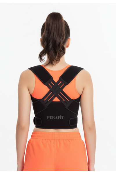 Perafit Lastikli Dik Duruş Korsesi | Sırt ve Bel Desteği – Ayarlanabilir Orto...
