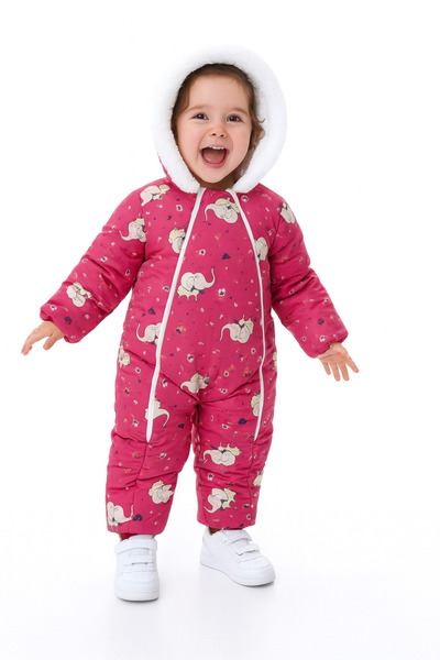 minitrends Dijital Baskılı Kapşonlu İçi Peluş Versoft Kışlık Fermuarlı Astron...