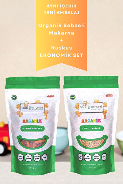 Soul Kitchen Organik Ürünler Organik Sertifikalı Sebzeli Kuskus 300 g Sebzeli...