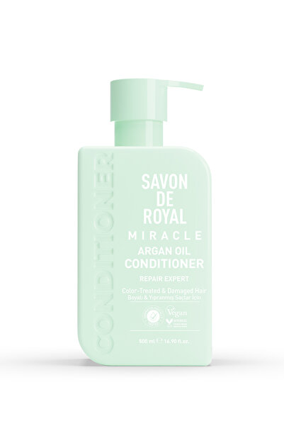 Savon De Royal Miracle Conditioner 500 ml |   Dyed and Damaged Hair |   Repair Expert |   Argan Oil