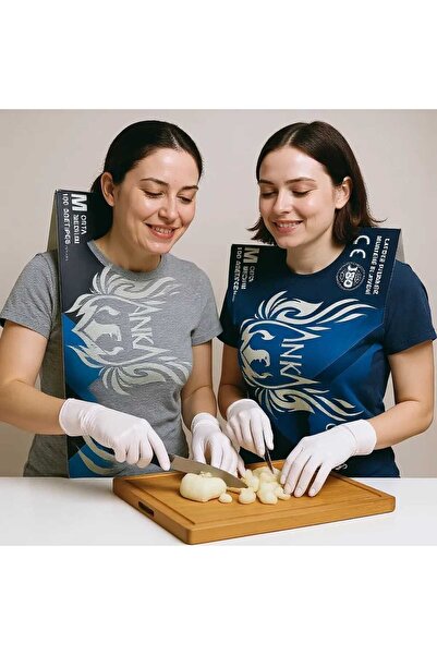 Anka قفازات فحص خالية من مسحوق اللاتكس مقاس M 100 قطعة