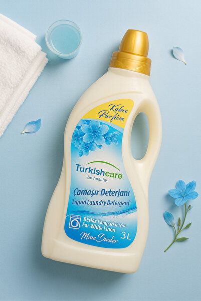 Turkishcare 3L Çamaşır Deterjanı – Beyazlar İçin (Lilyum Kokulu)