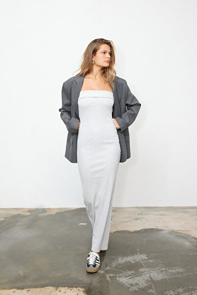 bases. Μακρύ Στράπλες Φόρεμα