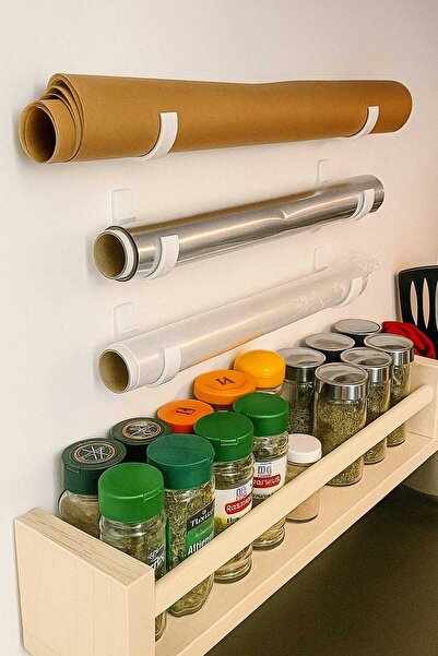 Rafine Studio 3D Beyaz 6 Yuvalı Kendinden Yapışkanlı Streç Film, Alüminyum Fo...