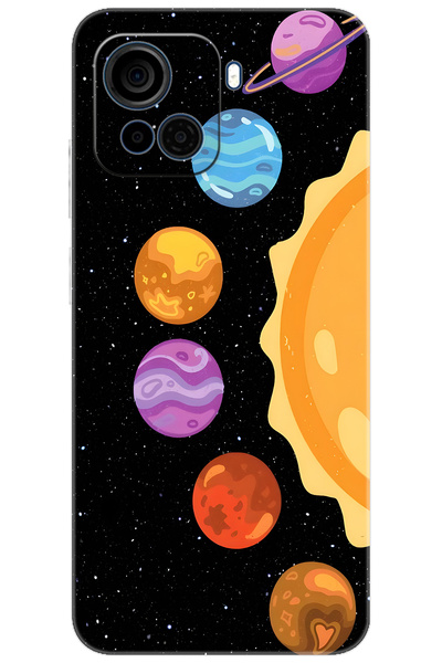 CASPER Via F30 Uyumlu Kılıf Desen Baskılı Silikon Gezegenler Tasarım STK:685 CP-Ueji9X3