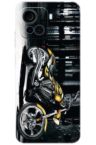 CASPER Via F30 Uyumlu Kılıf Desen Baskılı Silikon Motorcycle STK:297 CP-mVb9V2Y