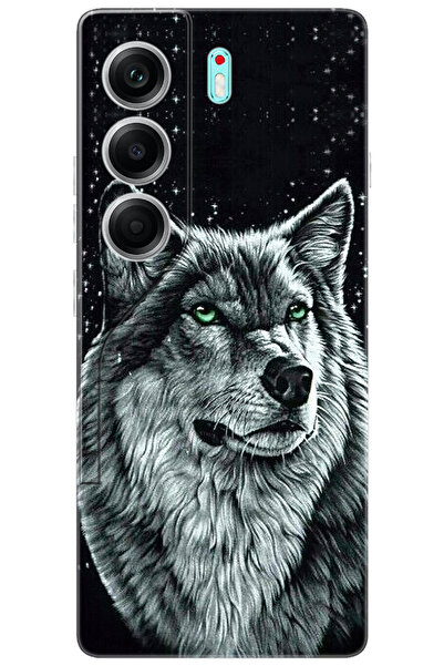 TECNO Camon 40 (CM5) Uyumlu Kılıf Desen Baskılı Silikon Kurt Baskılı STK:488 ...