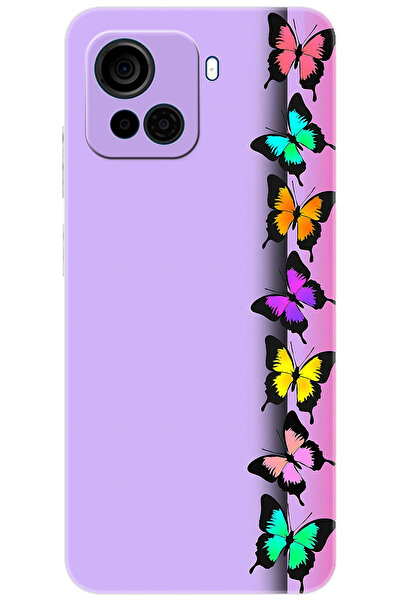 CASPER Via F30 Uyumlu Kılıf Desen Baskılı Silikon Kelebek STK:671 CP-vOzgMpt