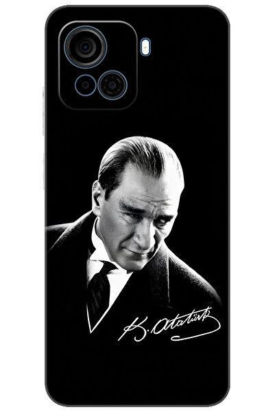 CASPER Via F30 Uyumlu Kılıf Desen Baskılı Silikon Mustafa Kemal Atatürk STK:390 CP-bUQDXjM