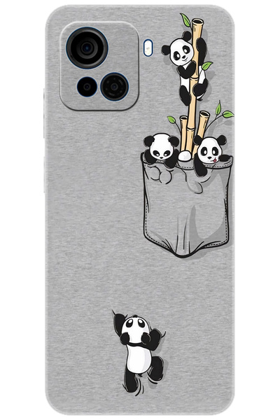 CASPER Via F30 Uyumlu Kılıf Desen Baskılı Silikon Pandalar STK:749 CP-KA1QXvH