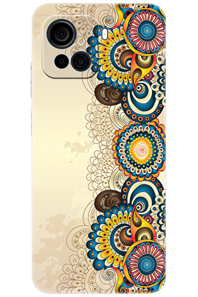 CASPER Via F30 Uyumlu Kılıf Desen Baskılı Silikon Dekoratif Çiçek Tasarım STK...