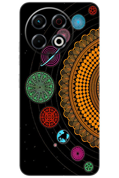 TECNO Spark 30 Pro (KL7) Uyumlu Kılıf Desen Baskılı Silikon Gezegenler Tasarım STK:648 CP-LmKJyj5