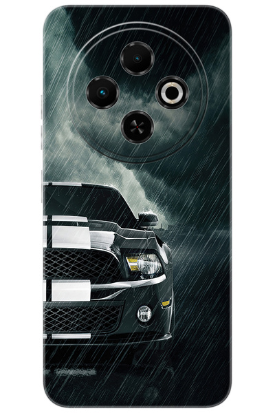 TECNO Spark 30C (KL5/KL5n) Uyumlu Kılıf Desen Baskılı Silikon Araba Model STK...