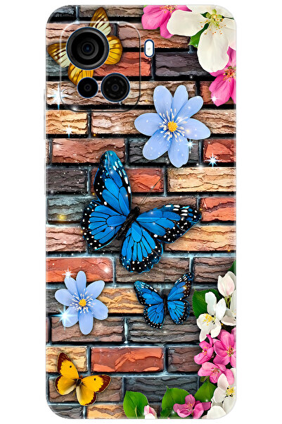 CASPER Via F30 Uyumlu Kılıf Desen Baskılı Silikon Kelebek STK:672 CP-tjsghz9