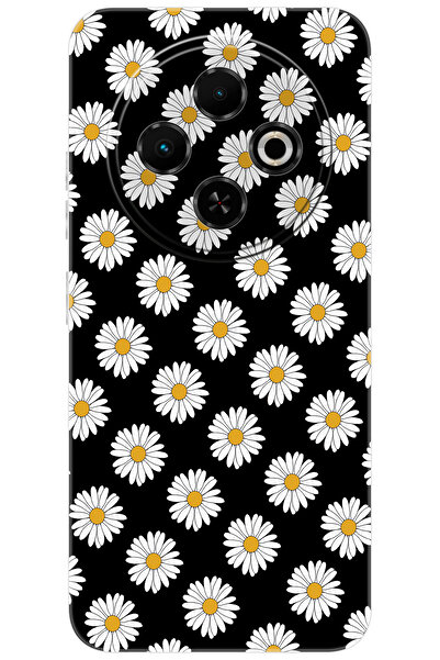 TECNO Spark 30C (KL5/KL5n) Uyumlu Kılıf Desen Baskılı Silikon Papatya Serisi STK:634 CP-FLcf1wa