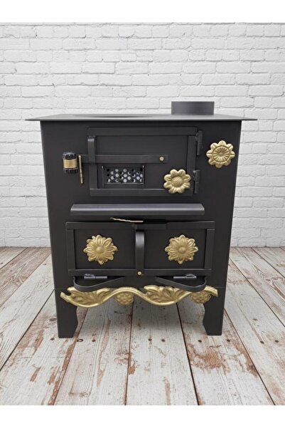 ADA KUZİNE Izgaralı 35 lik kuzine odun sobası