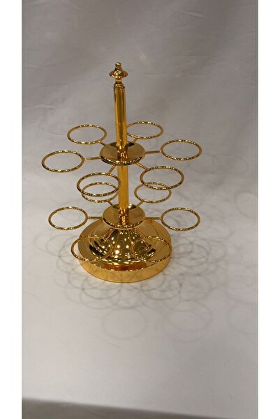 ALMASA 12-hole gold-plated stainless steel cup holder