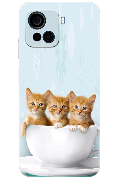 CASPER Via F30 Uyumlu Kılıf Desen Baskılı Silikon Yavru Kediler STK:194 CP-RQ...