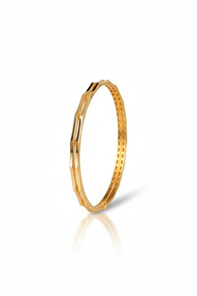 Çgk Çiğdem Gürel Kuyumculuk 2'li Zikzak Modelli Ajda Altın Kelepçe Bilezik