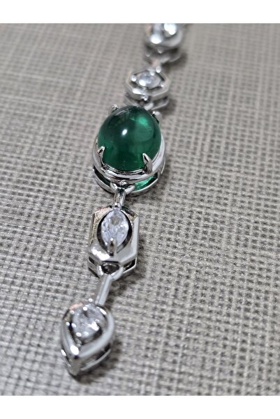 stainles steel Stainless Steel Necklace with Colored Stones