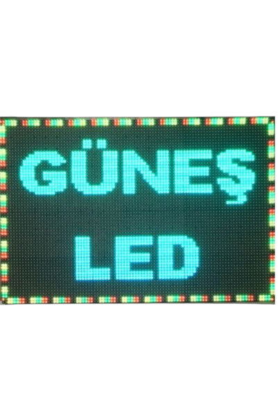 mexanli 32X96 P10 RGB WİFİLİ TEKTARAFLI LED TABELA KAYAN YAZI CNC KASALI HAZIR