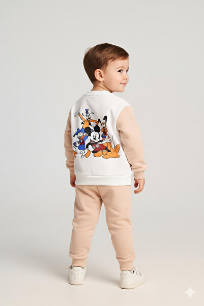 ASN APPAREL New Season Printed Cotton Shardon Winter Bottom Top Children's Set