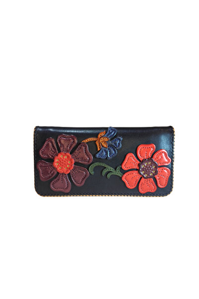 GÖN Oşum Handmade Women's Leather Wallet with Multiple Compartments, Coin Pocket and Plenty of Card Holders 40062