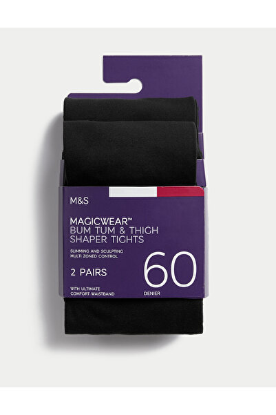 Marks & Spencer 2'li 60 Den Magicwear™ Opak Külotlu Çorap